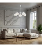 Żyrandole - Argon MARBELLA żyrandol 5 pł. 5x15W (max) opal mat chrom 2087 - product 2