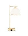 Argon MARBELLA PLUS lampa stołowa 1 pł. 1x15W (max) opal mat mosiądz 8120