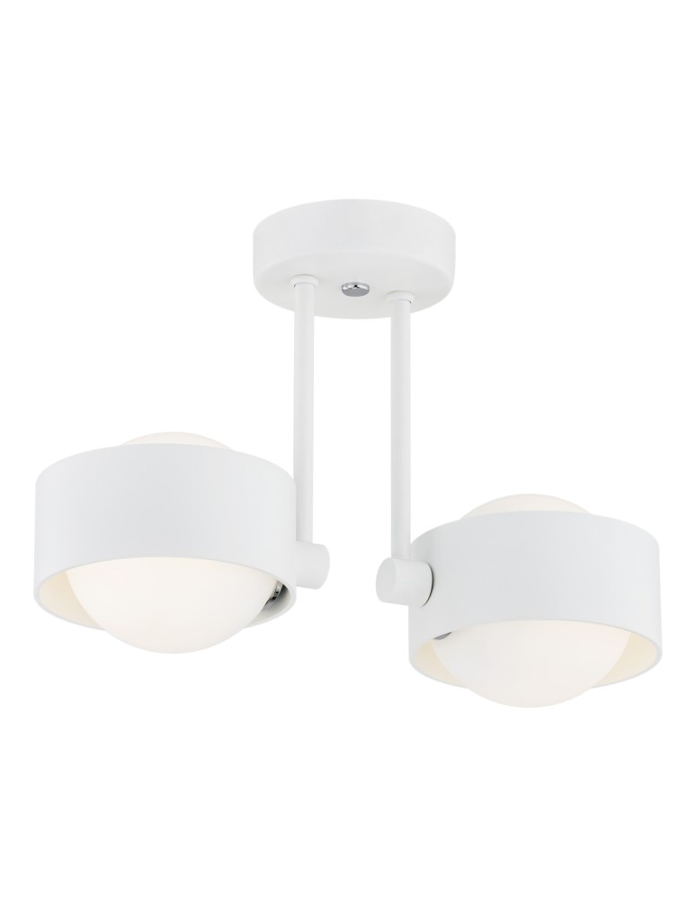 Argon MASSIMO PLUS lampa wisząca 2 pł. 2x6W LED (max) opal mat IP44 biały struktura 7088