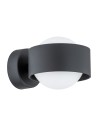 Argon MASSIMO PLUS kinkiet 1 pł. 1x6W LED (max) opal mat IP44 czarny struktura 8059