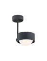 Argon MASSIMO PLUS lampa wisząca 1 pł. 1x6W LED (max) opal mat IP44 czarny struktura 8060