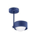 Lampy wiszące pojedyncze - Argon MASSIMO PLUS lampa wisząca 1 pł. 1x6W LED (max) opal mat IP44 granat struktura 8062 - product 1