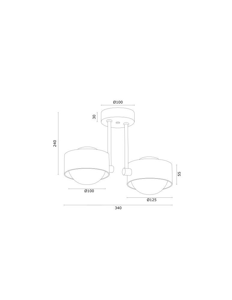 Lampy wiszące - Argon MASSIMO PLUS lampa wisząca 2 pł. 2x6W LED (max) opal mat IP44 granat struktura 7090 - product kolory-swiatla.pl 3