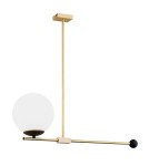 Argon MEGAN lampa wisząca 1 pł. 1x7W (max) opal mat mosiądz szczotkowany 4738 Argon MEGAN lampa wisząca 1 pł. 1x7W (max) opal mat mosiądz szczotkowany 4738