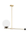Argon MEGAN lampa wisząca 1 pł. 1x7W (max) opal mat mosiądz szczotkowany 4738 Argon MEGAN lampa wisząca 1 pł. 1x7W (max) opal mat mosiądz szczotkowany 4738