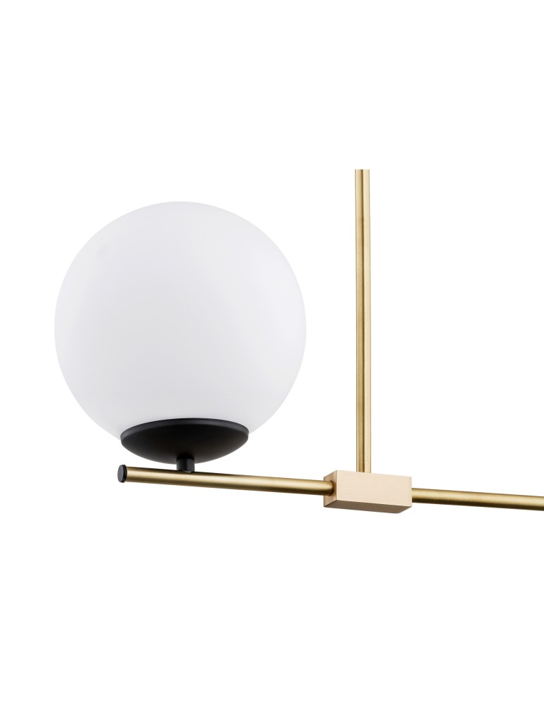 Argon MEGAN lampa wisząca 1 pł. 1x7W (max) opal mat mosiądz szczotkowany 4738 Argon MEGAN lampa wisząca 1 pł. 1x7W (max) opal mat mosiądz szczotkowany 4738