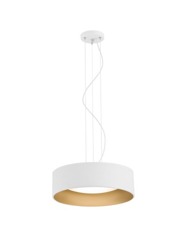 Argon MOHITO lampa wisząca 3 pł. 3x15W (max) biały struktura na zewnątrz złoty wewnątrz 1213