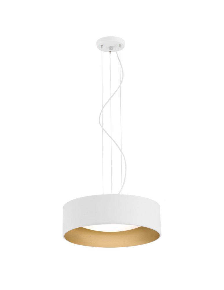 Argon MOHITO lampa wisząca 3 pł. 3x15W (max) biały struktura na zewnątrz złoty wewnątrz 1213