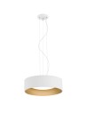 Argon MOHITO lampa wisząca 3 pł. 3x15W (max) biały struktura na zewnątrz złoty wewnątrz 1213