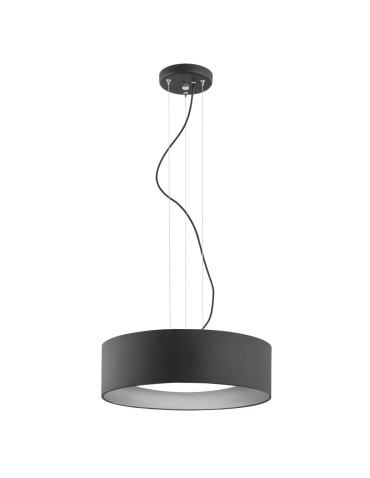 Argon MOHITO lampa wisząca 3 pł. 3x15W (max) czarny struktura na zewnątrz srebrny wewnątrz 1214