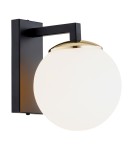 Kinkiety - Argon MORITZ kiniet 1 pł. 1x15W (max) opal mat czarny struktura 4771 - product 1