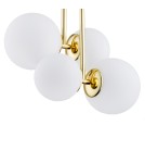 Argon MORITZ lampa wisząca 4 pł. 4x15W (max) opal mat mosiądz 1743 Argon MORITZ lampa wisząca 4 pł. 4x15W (max) opal mat mosiądz 1743