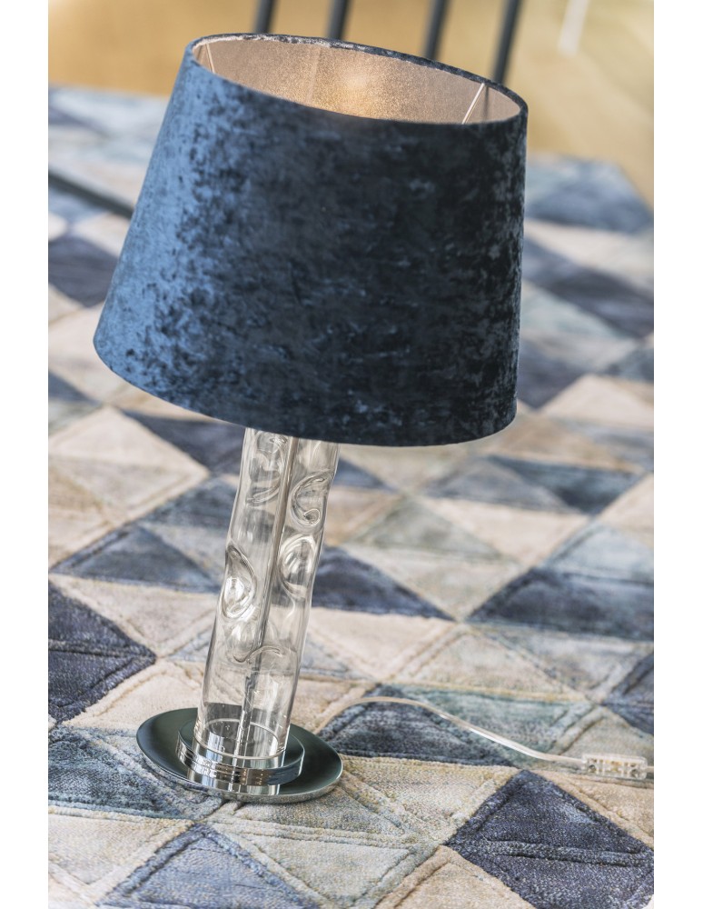Lampy stołowe - Argon NANCY lampa stołowa 1 pł. 1x15W (max) granat transparentny 3843 - product kolory-swiatla.pl 2