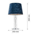 Lampy stołowe - Argon NANCY lampa stołowa 1 pł. 1x15W (max) granat transparentny 3843 - product 3
