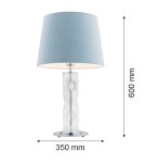 Argon NANCY lampa stołowa 1 pł. 1x15W (max) błękitny transparentny 3844 Argon NANCY lampa stołowa 1 pł. 1x15W (max) błękitny transparentny 3844