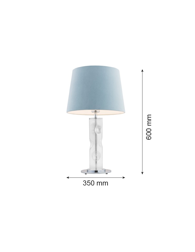 Argon NANCY lampa stołowa 1 pł. 1x15W (max) błękitny transparentny 3844 Argon NANCY lampa stołowa 1 pł. 1x15W (max) błękitny transparentny 3844