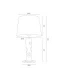 Argon NANCY lampa stołowa 1 pł. 1x15W (max) błękitny transparentny 3844 Argon NANCY lampa stołowa 1 pł. 1x15W (max) błękitny transparentny 3844