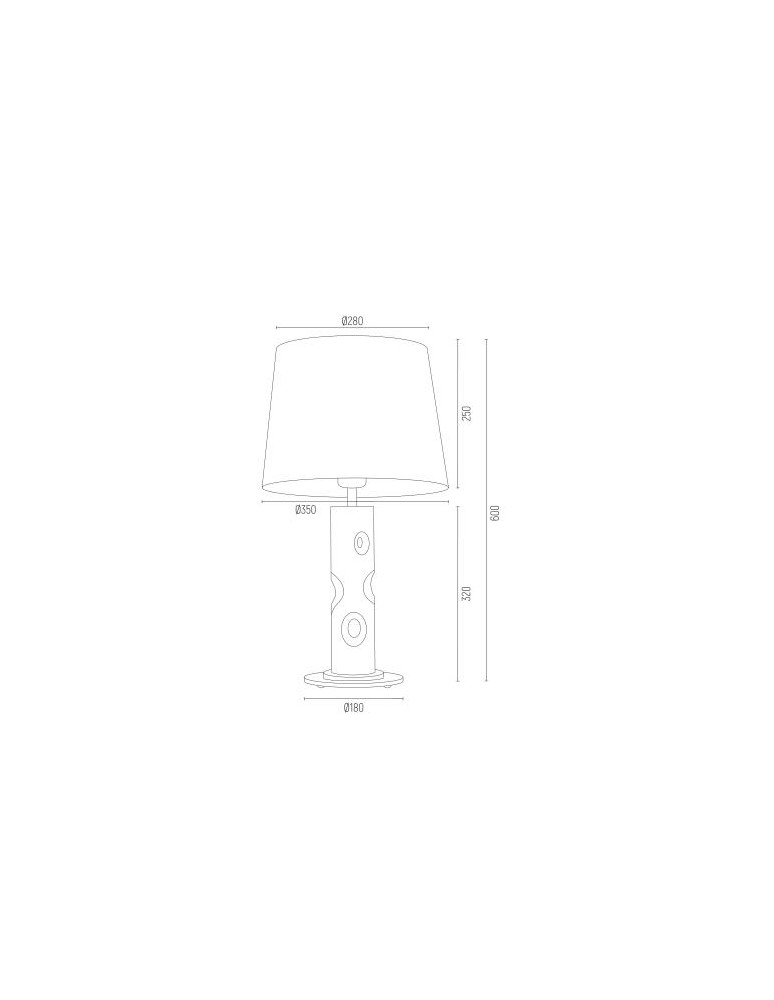 Argon NANCY lampa stołowa 1 pł. 1x15W (max) błękitny transparentny 3844 Argon NANCY lampa stołowa 1 pł. 1x15W (max) błękitny transparentny 3844