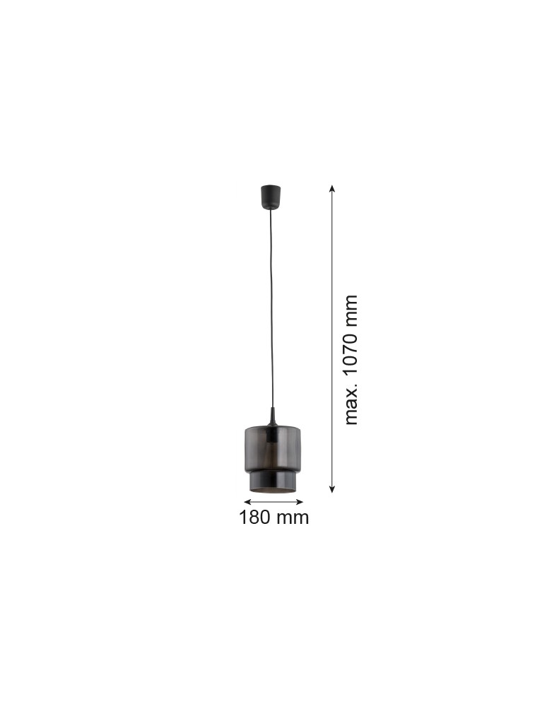 Argon NEWA lampa wisząca 1 pł. 1x15W (max) grafit 3270 Argon NEWA lampa wisząca 1 pł. 1x15W (max) grafit 3270