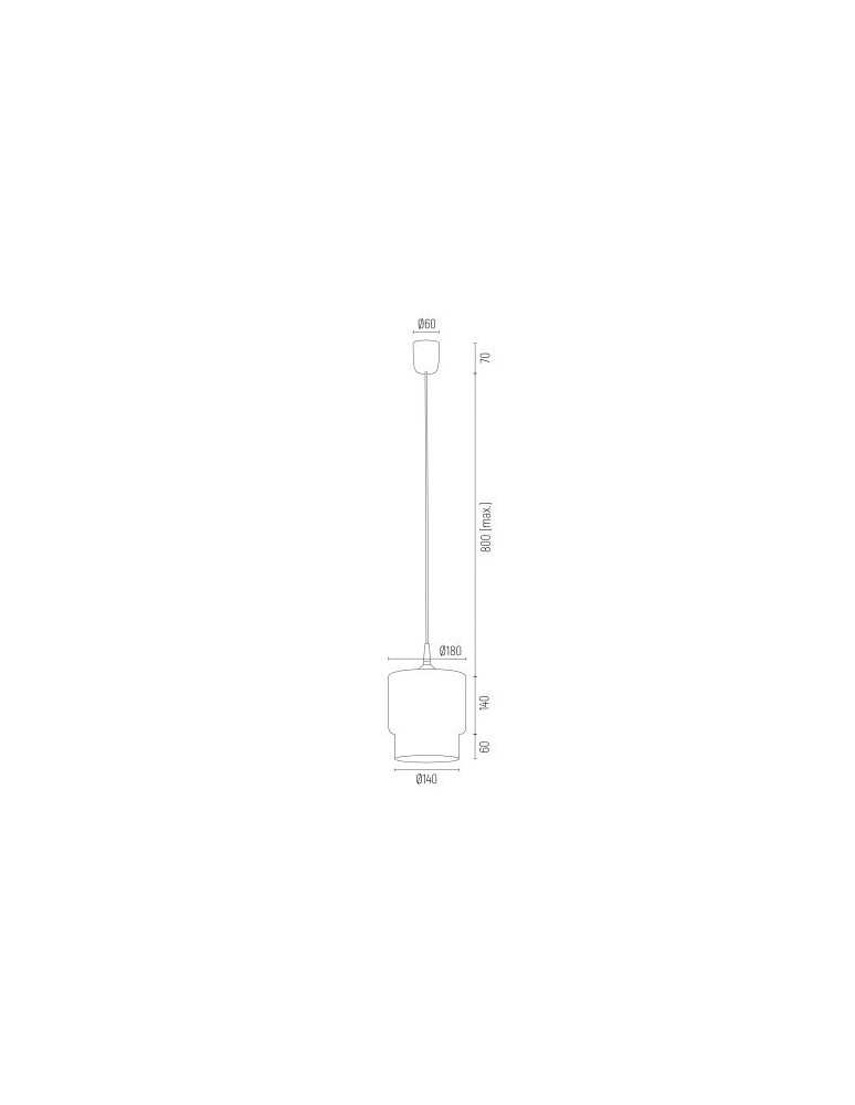 Argon NEWA lampa wisząca 1 pł. 1x15W (max) grafit 3270 Argon NEWA lampa wisząca 1 pł. 1x15W (max) grafit 3270