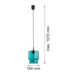 Lampy wiszące pojedyncze - Argon NEWA lampa wisząca 1 pł. 1x15W (max) morski 3271 - product 3