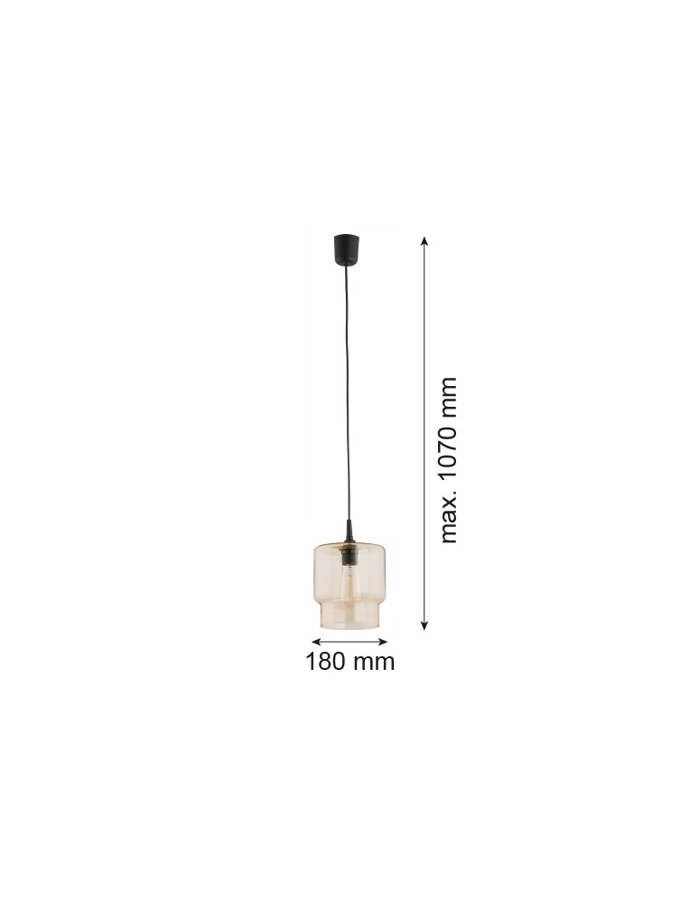 Argon NEWA lampa wisząca 1 pł. 1x15W (max) słomkowy 3273 Argon NEWA lampa wisząca 1 pł. 1x15W (max) słomkowy 3273