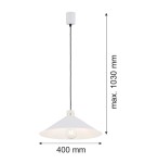 Argon NASHVILLE lampa wisząca 1 pł. 1x15W (max) biały struktura elementy mosiądzowane 4693 Argon NASHVILLE lampa wisząca 1 pł. 1x15W (max) biały struktura elementy mosiądzowane 4693