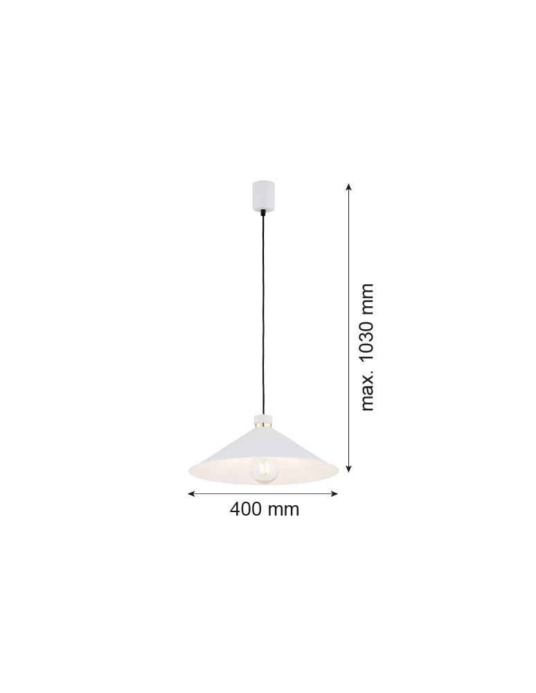 Argon NASHVILLE lampa wisząca 1 pł. 1x15W (max) biały struktura elementy mosiądzowane 4693 Argon NASHVILLE lampa wisząca 1 pł. 1x15W (max) biały struktura elementy mosiądzowane 4693