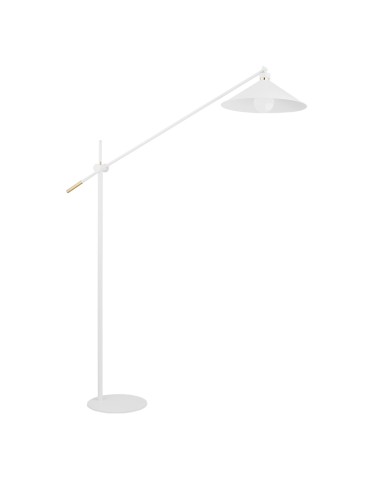 Argon NASHVILLE lampa podłogowa 1 pł. 1x15W (max) biały struktura elementy mosiądzowane 4731 - produkt 2