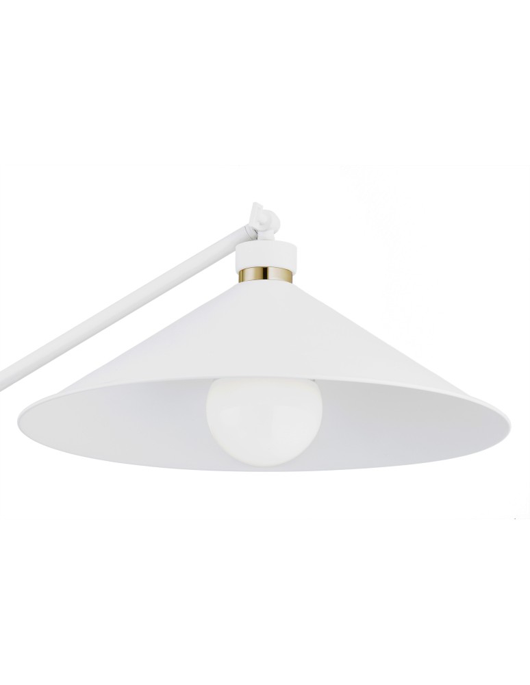 Argon NASHVILLE lampa podłogowa 1 pł. 1x15W (max) biały struktura elementy mosiądzowane 4731 Argon NASHVILLE lampa podłogowa 1 pł. 1x15W (max) biały struktura elementy mosiądzowane 4731