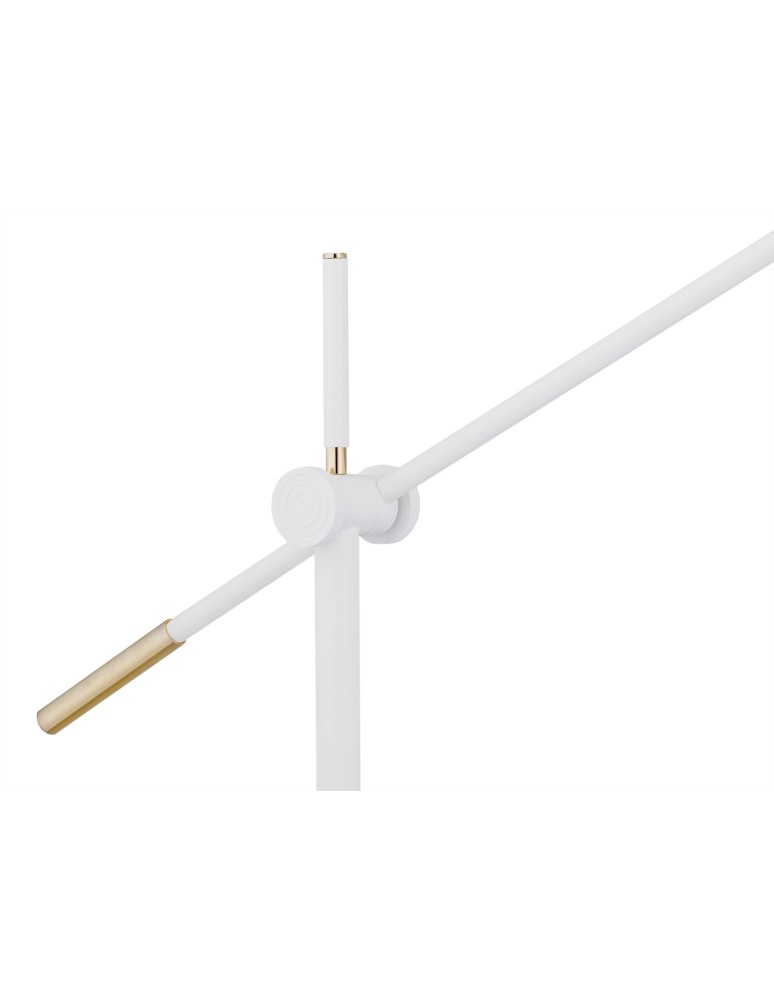 Argon NASHVILLE lampa podłogowa 1 pł. 1x15W (max) biały struktura elementy mosiądzowane 4731 Argon NASHVILLE lampa podłogowa 1 pł. 1x15W (max) biały struktura elementy mosiądzowane 4731