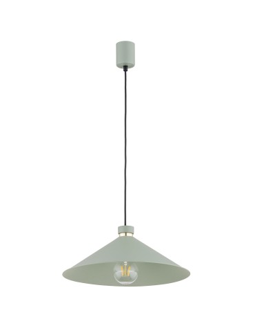 Argon NASHVILLE lampa wisząca 1 pł. 1x15W (max) szałwia struktura elementy mosiądzowane 4694 - produkt 2