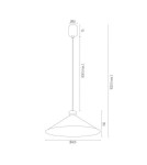 Argon NASHVILLE lampa wisząca 1 pł. 1x15W (max) szałwia struktura elementy mosiądzowane 4694 Argon NASHVILLE lampa wisząca 1 pł. 1x15W (max) szałwia struktura elementy mosiądzowane 4694