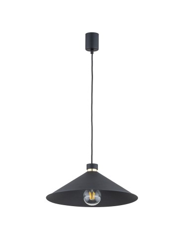 Argon NASHVILLE lampa wisząca 1 pł. 1x15W (max) czarny struktura elementy mosiądzowane 4695 - produkt 2