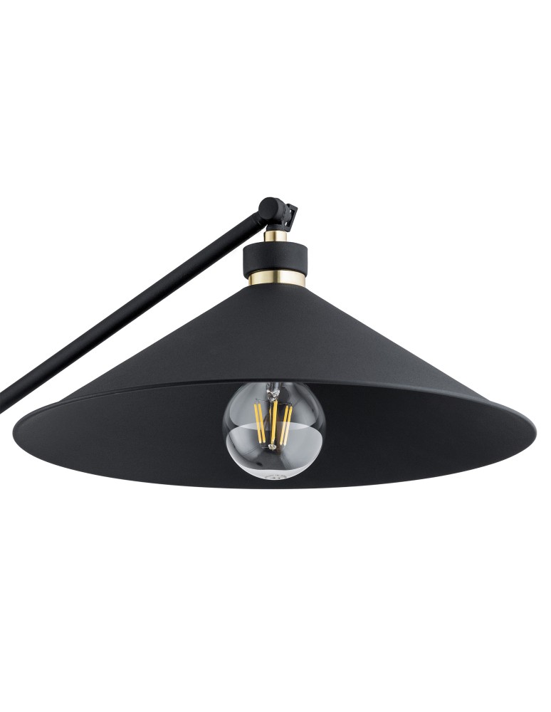 Argon NASHVILLE lampa podłogowa 1 pł. 1x15W (max) czarny struktura elementy mosiądzowane 4732 Argon NASHVILLE lampa podłogowa 1 pł. 1x15W (max) czarny struktura elementy mosiądzowane 4732