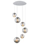 Argon OPTICA lampa wisząca 6 pł. na okrągłej podsufitce 6x15W (max) lister grafit chrom 2529 Argon OPTICA lampa wisząca 6 pł. na okrągłej podsufitce 6x15W (max) lister grafit chrom 2529