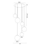 Argon OPTICA lampa wisząca 6 pł. na okrągłej podsufitce 6x15W (max) lister grafit chrom 2529 Argon OPTICA lampa wisząca 6 pł. na okrągłej podsufitce 6x15W (max) lister grafit chrom 2529