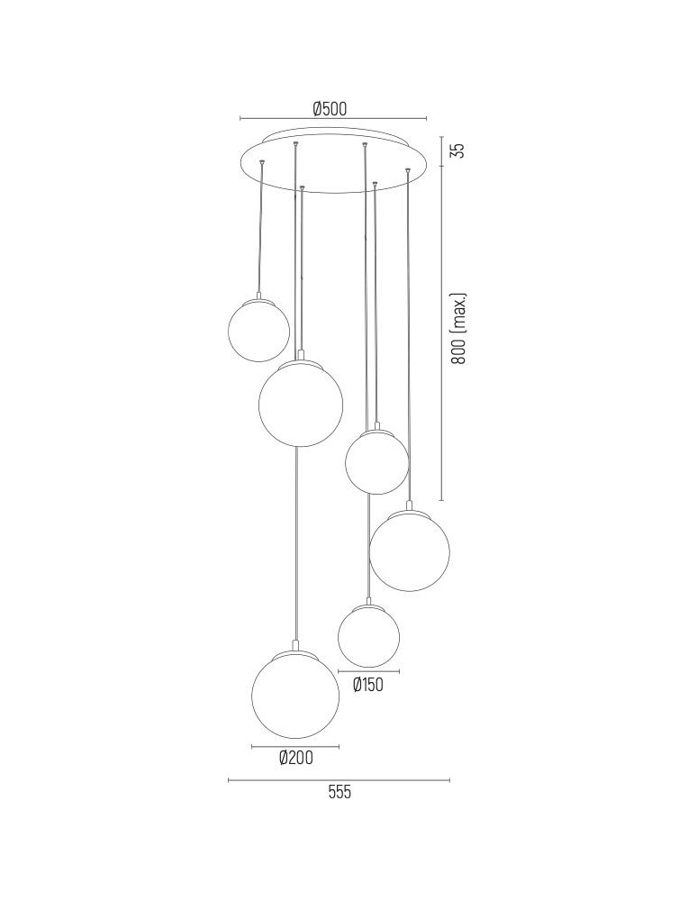 Argon OPTICA lampa wisząca 6 pł. na okrągłej podsufitce 6x15W (max) lister grafit chrom 2529 Argon OPTICA lampa wisząca 6 pł. na okrągłej podsufitce 6x15W (max) lister grafit chrom 2529