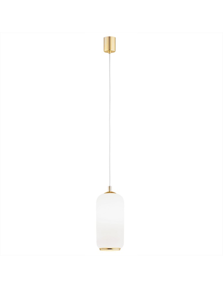 Argon PALLADO lampa wisząca 1 pł. 1x15W (max) opal mat mosiądz 4993