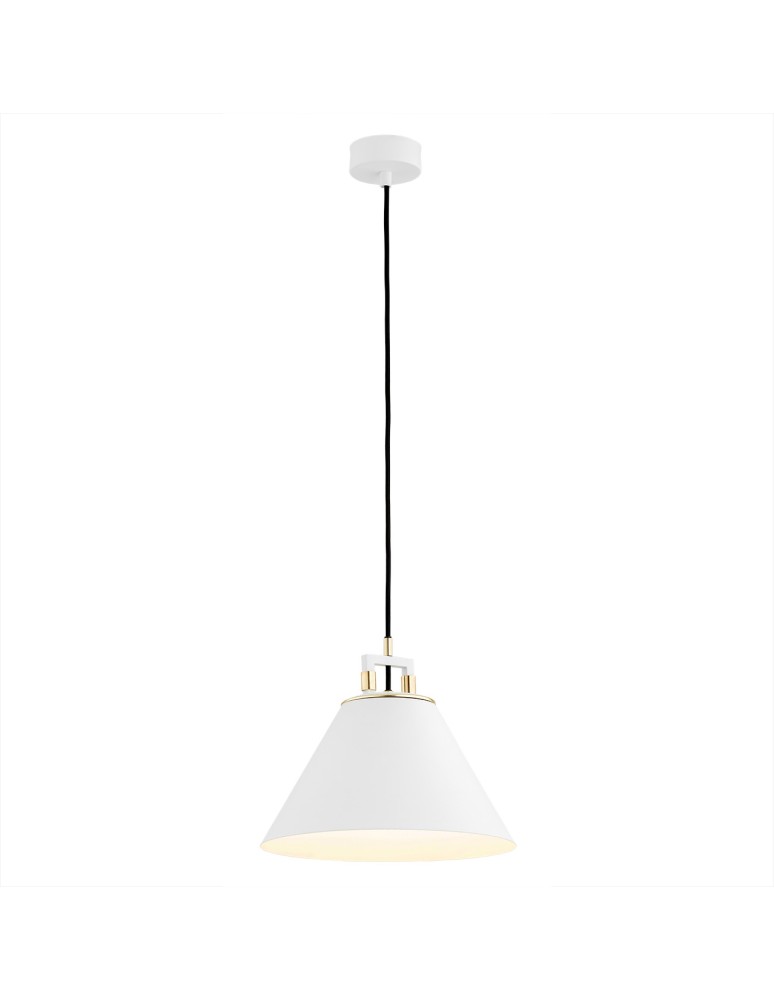 Argon ORTE lampa wisząca 1 pł. 1x15W (max) biały struktura elementy mosiądzowane 4914 Argon ORTE lampa wisząca 1 pł. 1x15W (max) biały struktura elementy mosiądzowane 4914