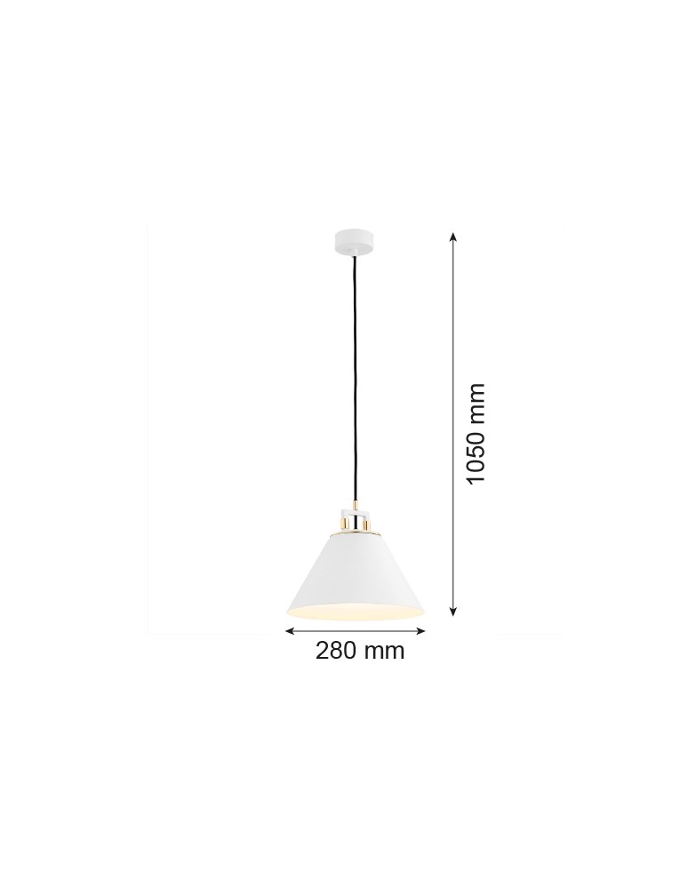 Argon ORTE lampa wisząca 1 pł. 1x15W (max) biały struktura elementy mosiądzowane 4914 Argon ORTE lampa wisząca 1 pł. 1x15W (max) biały struktura elementy mosiądzowane 4914