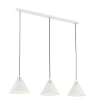 Argon ORTE lampa wisząca 3 pł. 3x15W (max) biały struktura elementy mosiądzowane 6173 Argon ORTE lampa wisząca 3 pł. 3x15W (max) biały struktura elementy mosiądzowane 6173