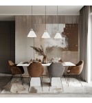 Argon ORTE lampa wisząca 3 pł. 3x15W (max) biały struktura elementy mosiądzowane 6173 Argon ORTE lampa wisząca 3 pł. 3x15W (max) biały struktura elementy mosiądzowane 6173
