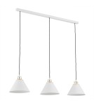 Argon ORTE lampa wisząca 3 pł. 3x15W (max) biały struktura elementy mosiądzowane 6173 Argon ORTE lampa wisząca 3 pł. 3x15W (max) biały struktura elementy mosiądzowane 6173