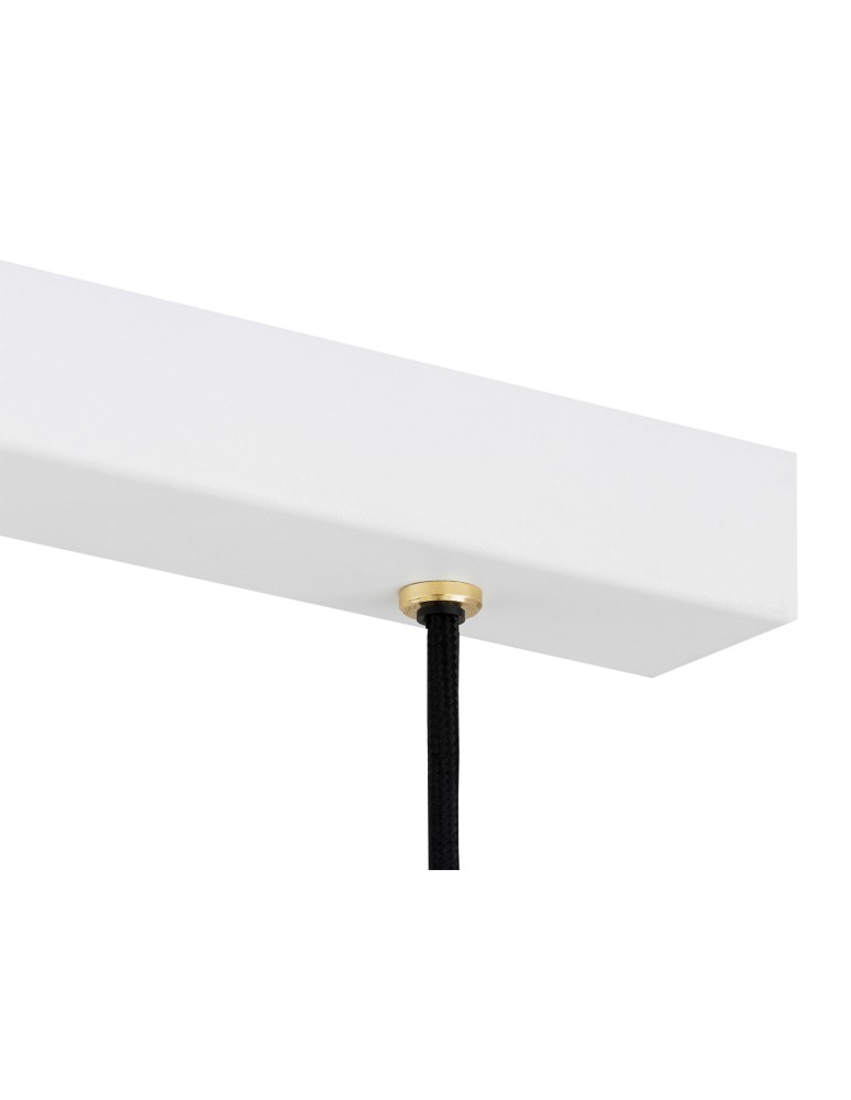 Argon ORTE lampa wisząca 3 pł. 3x15W (max) biały struktura elementy mosiądzowane 6173 Argon ORTE lampa wisząca 3 pł. 3x15W (max) biały struktura elementy mosiądzowane 6173