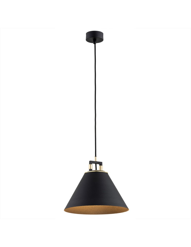 Argon ORTE lampa wisząca 1 pł. 1x15W (max) czarny struktura elementy mosiądzowane 4915 Argon ORTE lampa wisząca 1 pł. 1x15W (max) czarny struktura elementy mosiądzowane 4915