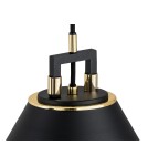 Argon ORTE lampa wisząca 1 pł. 1x15W (max) czarny struktura elementy mosiądzowane 4915 Argon ORTE lampa wisząca 1 pł. 1x15W (max) czarny struktura elementy mosiądzowane 4915
