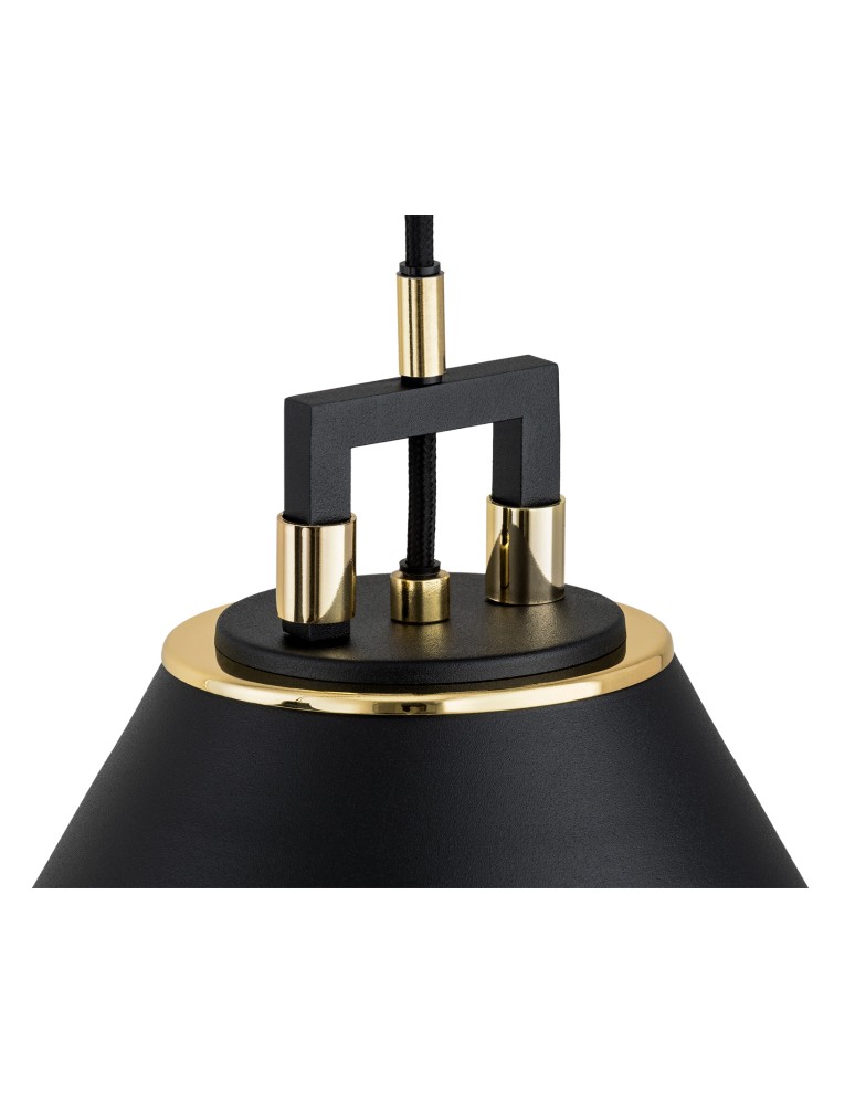 Argon ORTE lampa wisząca 1 pł. 1x15W (max) czarny struktura elementy mosiądzowane 4915 Argon ORTE lampa wisząca 1 pł. 1x15W (max) czarny struktura elementy mosiądzowane 4915
