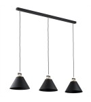 Argon ORTE lampa wisząca 3 pł. 3x15W (max) czarny struktura elementy mosiądzowane 6174 Argon ORTE lampa wisząca 3 pł. 3x15W (max) czarny struktura elementy mosiądzowane 6174