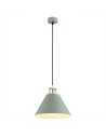 Argon ORTE lampa wisząca 1 pł. 1x15W (max) szałwia struktura elementy mosiądzowane 4916